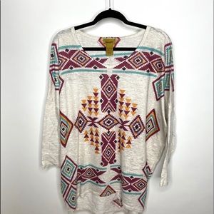 wrangler aztec long sleeve